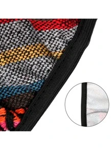 Vải bọc vô lăng ô tô - màu đen - Xem 5