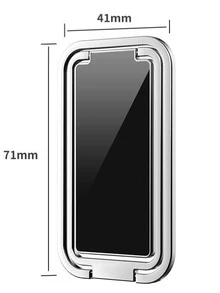 Magnetic Foldable Desktop Phone Holder - Black - View 3