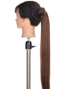 Extensión del pelo Coleta larga lisa - Marrón - Ver 3