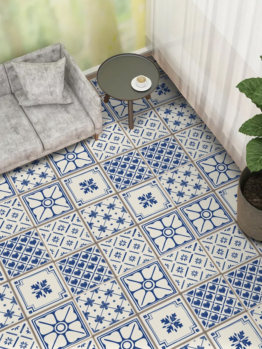 5 cái Ngói Mẫu Sàn Nhãn Dán - Nhiều màu - Xem 1