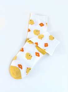 Calcetines pollo patrón - Multicolor - Ver 2