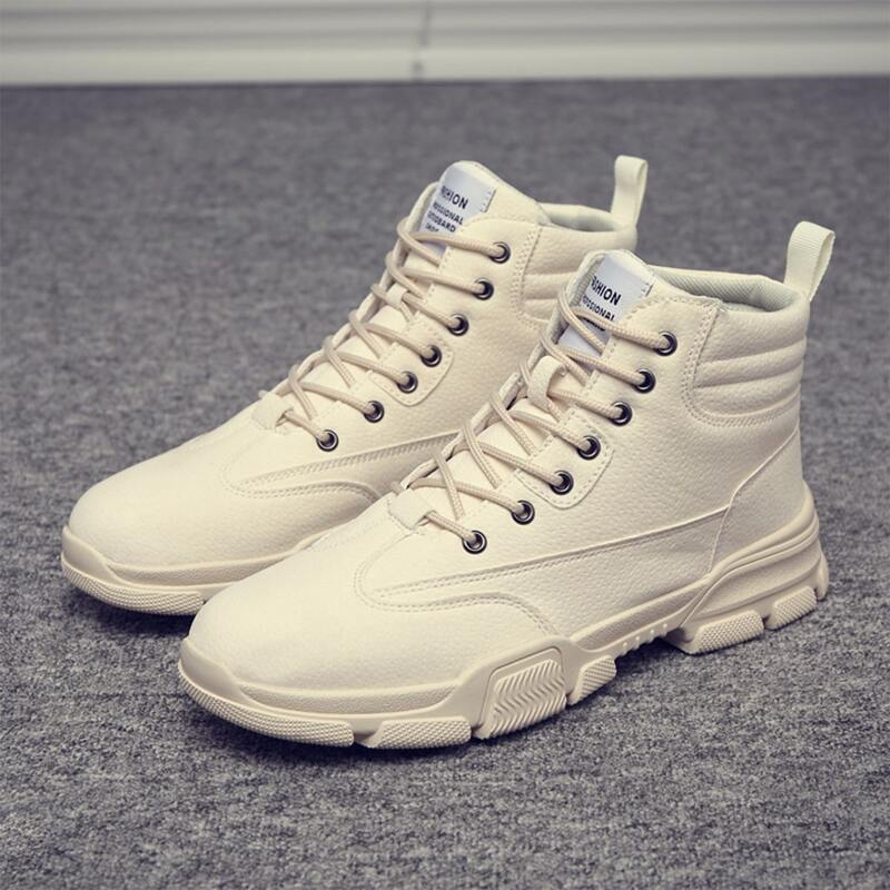 

Guys Lace-up Front Ankle Boots, Beige