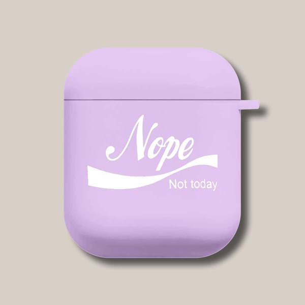 

Letter Graphic Case For Airpods, Purple