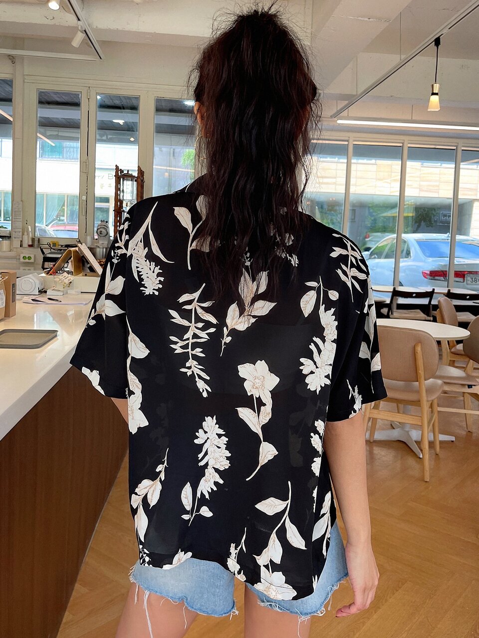 Floral Print Button Front Blouse Summer Cruise Women Outfits Vacation Outfits Women Easter Boho