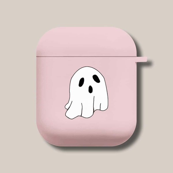 

Halloween Ghost Pattern Case For Airpods, Pink