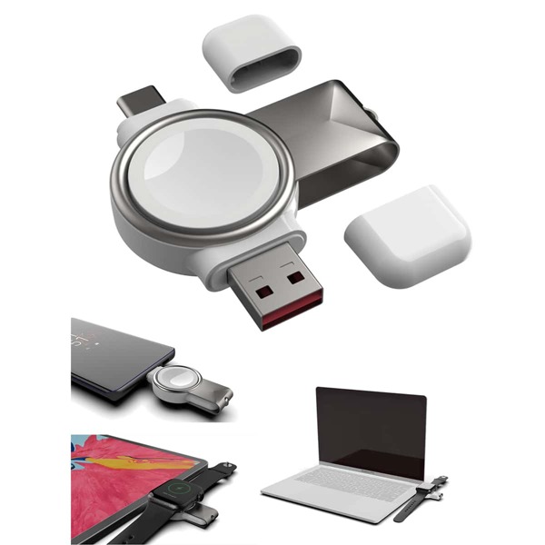 

2 In 1 Wireless Charger For iWatch, White