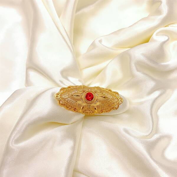 

Rhinestone Detail Ring, Gold