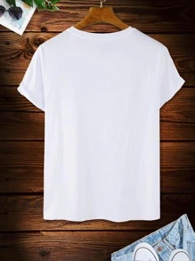 Manfinity EMRG Men Figure Graphic Tee - White - View 2