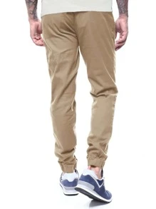 Manfinity Homme Men 2pcs Drawstring Waist Slant Pocket Trousers - Multicolor - View 4