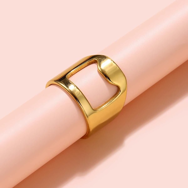 

Minimalist Geometric Ring, Gold