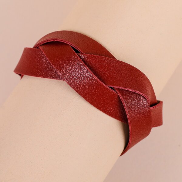 

PU Leather Bracelet, Red