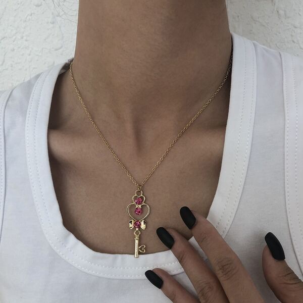 

Heart Pendant Necklace, Gold