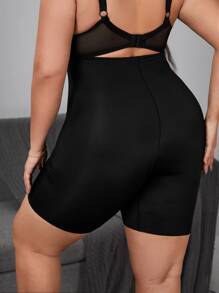 Shorts de fajas unicolor - Negro - Ver 2