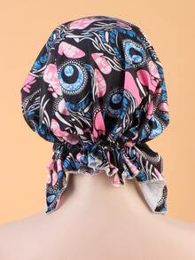 EMERY ROSE Graphic Long Tail Head Wrap - Multicolor - View 2