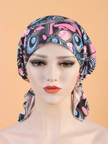 EMERY ROSE Graphic Long Tail Head Wrap - Multicolor - View 4