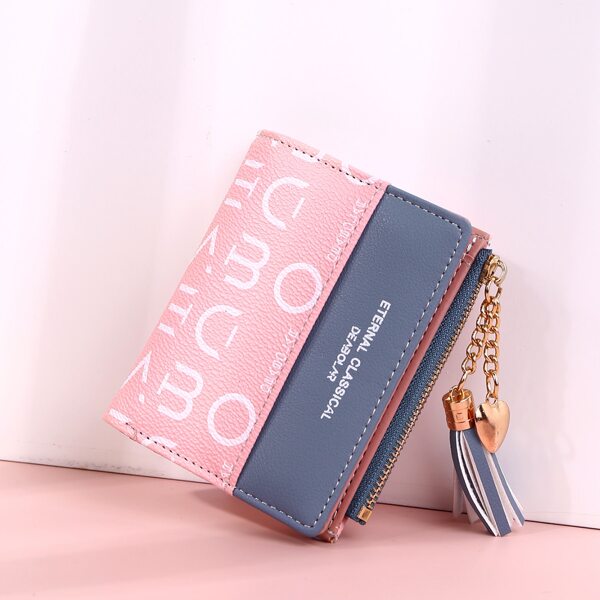 

Letter Graphic Small Wallet, Multicolor