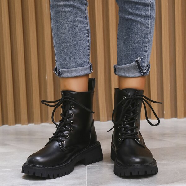 

Minimalist Combat Boots, Black