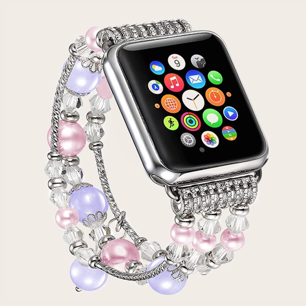 

Beaded Watchband For iWatch, Purple