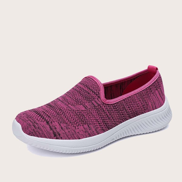 

Slip On Knit Running Shoes, Hot pink