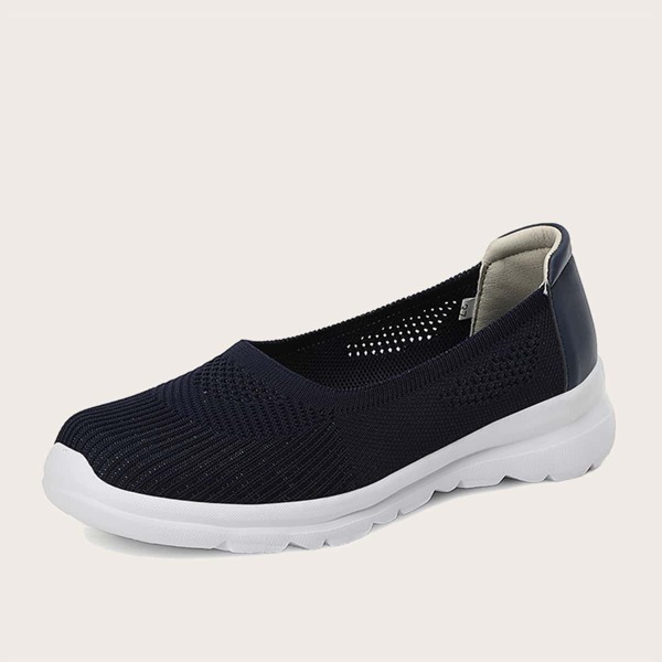 

Slip On Knit Running Shoes, Blue