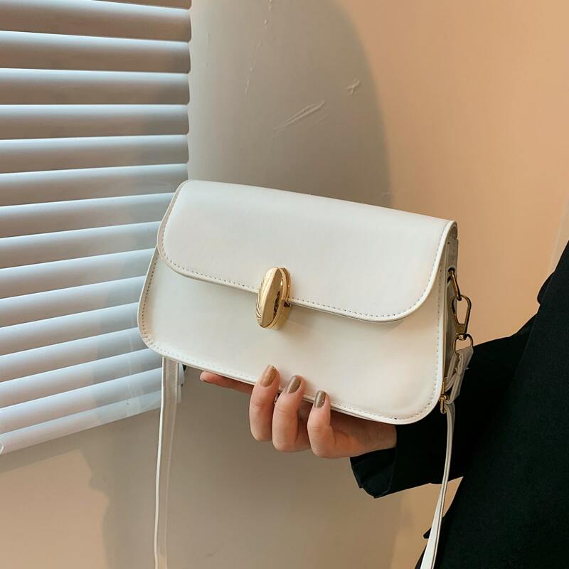 

Flap Crossbody Bag, White