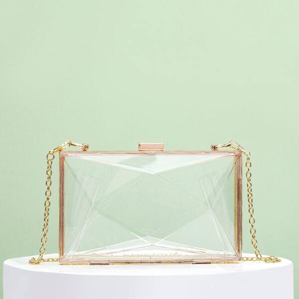 

Clear Metal Decor Box Bag