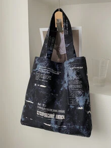 Balo in hình địa lý nhiều màu sắc Túi thể thao tập gym nhẹ Túi đeo vai học sinh tiện dụng Túi mua sắm họa tiết chữ nhuộm loang nhẹ, phong cách công sở cho nữ sinh viên đại học, tân binh & nhân viên văn phòng Hoàn hảo cho văn phòng, đại học, công sở, kinh doanh, đi làm Túi đi học, sức chứa lớn, nhẹ, di động, thích hợp cho nữ sinh viên đại học, hoàn hảo cho ngày tựu trường, đại học, trung học cơ sở, trung học phổ thông, công việc, kinh doanh, đi làm, túi tote hợp thời trang cỡ lớn, ý tưởng truyền cảm hứng mùa thu tuyệt vời nhất - màu đen - Xem 1