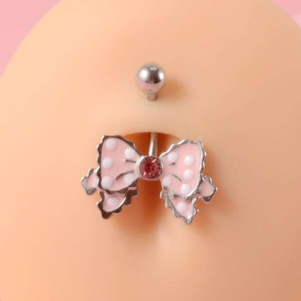 

Bow Decor Navel Belly Ring, Multicolor
