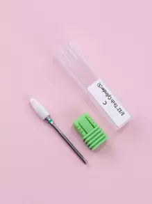 锥形美甲钻头 电动锉刀钻头 陶瓷美甲钻头 - 綠色 - 查看 1