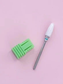 锥形美甲钻头 电动锉刀钻头 陶瓷美甲钻头 - 綠色 - 查看 4