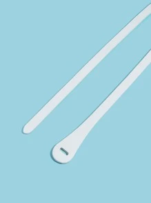 1 件简约百搭打结女士腰带 - 白色 - 查看 3