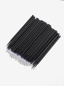 100pcs Disposable Eyelash Brush With Storage Box - Black - View 3