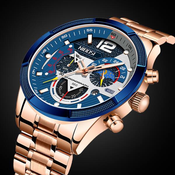 

Men Triple Dial Date Quartz Watch