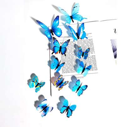 12pcs Glow Butterfly Sticker
