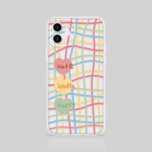 

Heart Pattern Phone Case, Multicolor