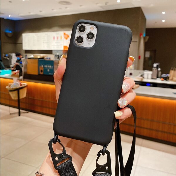 

Plain Phone Case With Lanyard, Black