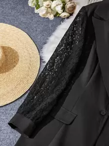 DreamSkyne Blazer en dentelle à bouton