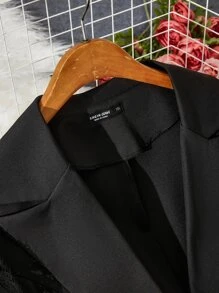 DreamSkyne Blazer en dentelle à bouton