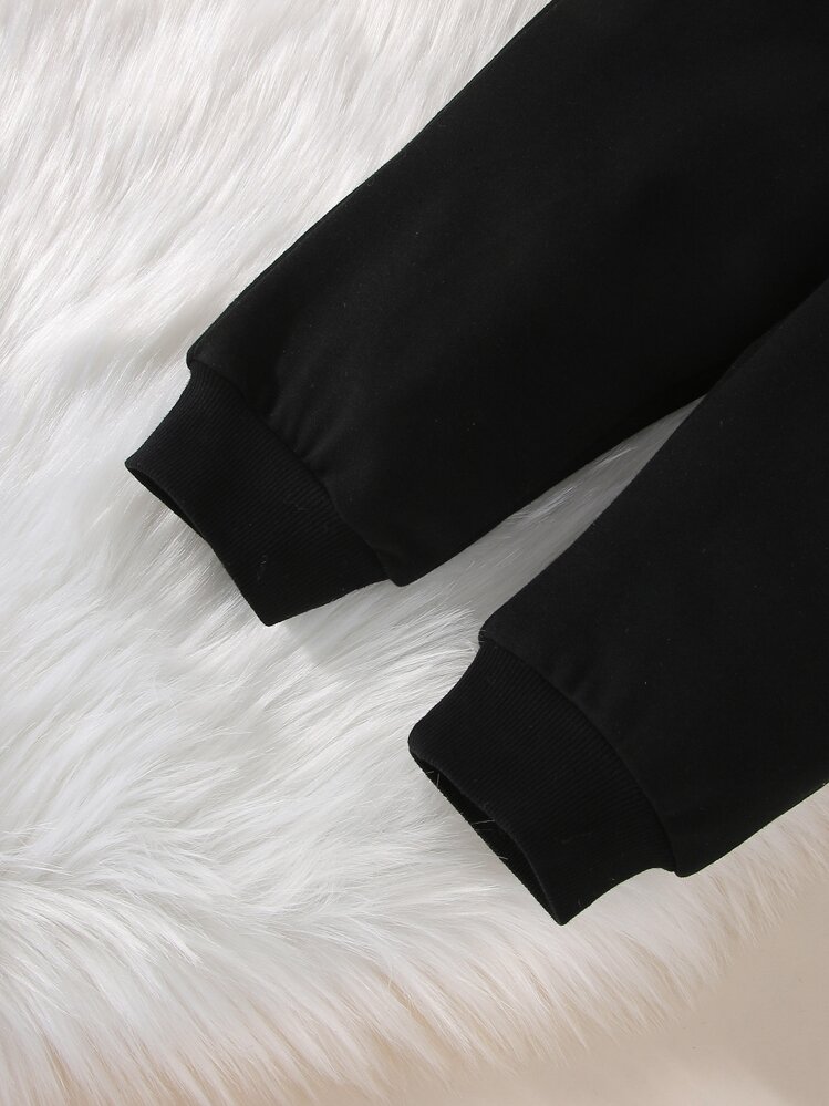 Conjunto Sudadera Y Pantalón De Niña Con Estampado De Corazón - Multicolor - Añade 3