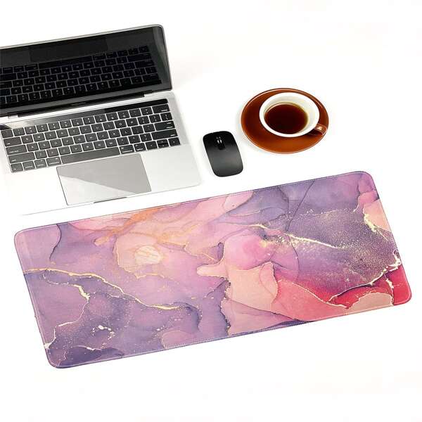 

Marble Pattern Mouse Pad, Pink