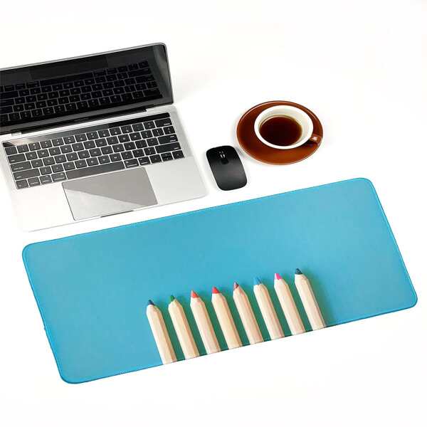 

Crayon Pattern Mouse Pad, Blue