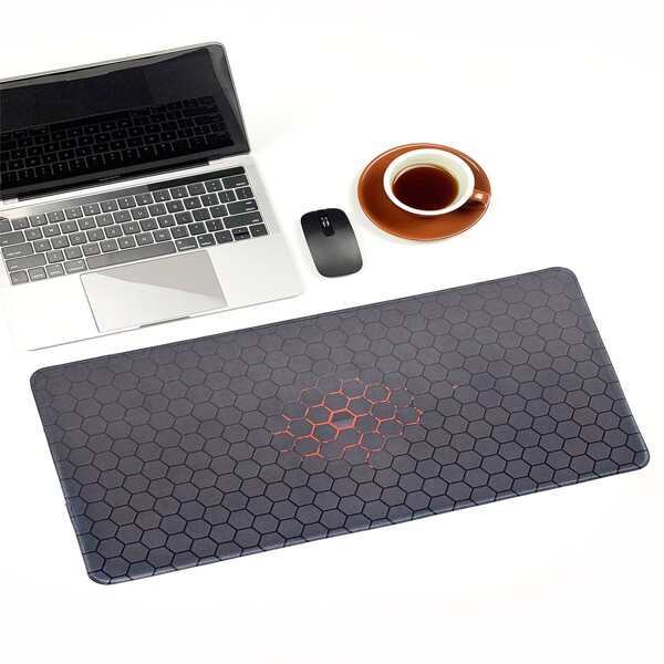 

Geometric Pattern Mouse Pad, Black