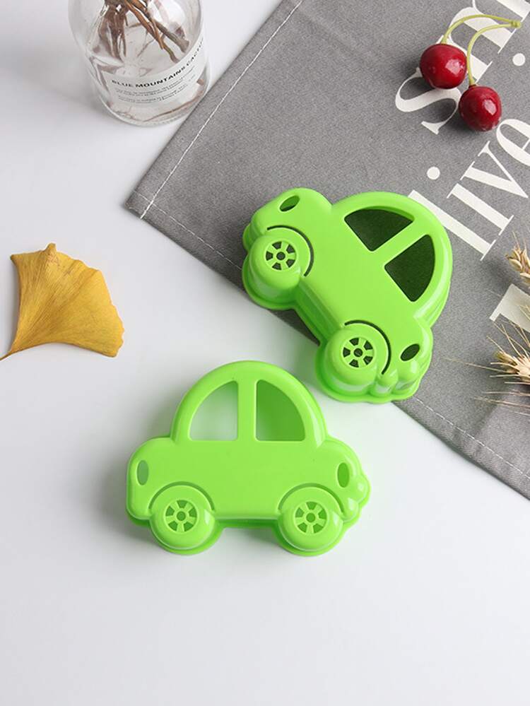 1 Miếng Màu xanh lá Hình chiếc xe Máy cắt bánh sandwich Khuôn - màu xanh lá - Xem 3
