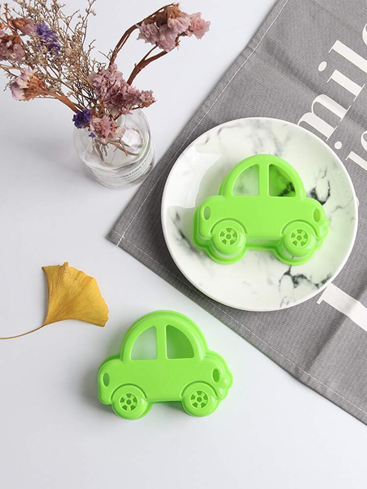 1 Miếng Màu xanh lá Hình chiếc xe Máy cắt bánh sandwich Khuôn - màu xanh lá - Xem 4