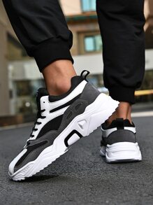 Men's Casual Fashion Chunky Sneakers, Suitable For All Seasons - Multicolor - View 5