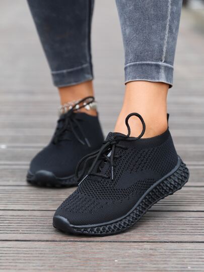 スリップオンランニングシューズ ミニマリスト ニットの画像