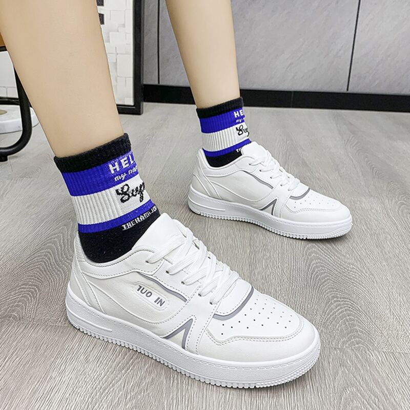 

Lace Up Front Skate Shoes, White