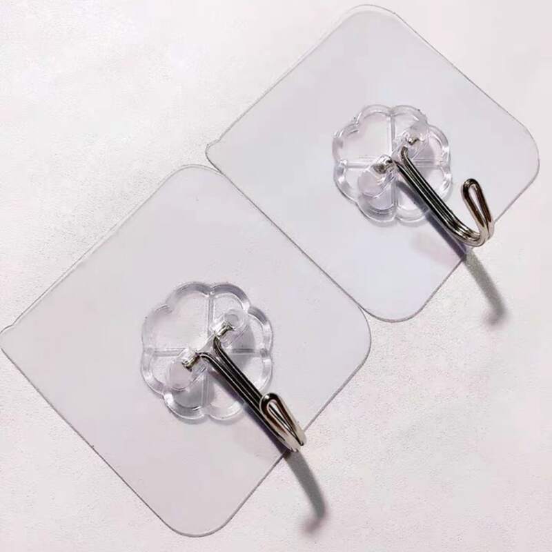 

10pcs Random Wall Hook, Clear