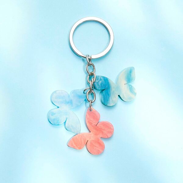 

Butterfly Charm Keychain, Multicolor