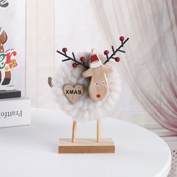 

1pc Christmas Deer Decor Art Decoration, Multicolor